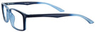 Rectangle Matte Blue Clear Sighted Single Vision Full Frame View #3