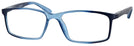 Rectangle Matte Blue Clear Sighted Single Vision Full Frame View #1