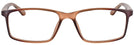 Rectangle Matte Brown Clear Sighted Single Vision Full Frame View #2