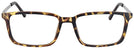 Rectangle Matte Tortoise Twenty Twenty Single Vision Full Frame View #2