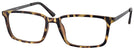 Rectangle Matte Tortoise Twenty Twenty Single Vision Full Frame View #1