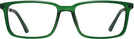Rectangle Matte Green Twenty Twenty Single Vision Full Frame View #2