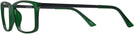 Rectangle Matte Green Twenty Twenty Single Vision Full Frame View #3