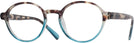 Oval Blue/demi Keep Focused Single Vision Full Frame View #1