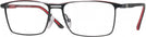 Rectangle Black/red Starck SH2066 Single Vision Full Frame View #1