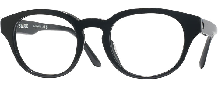 Round Black Starck SH3099 Progressive No-Lines View #1