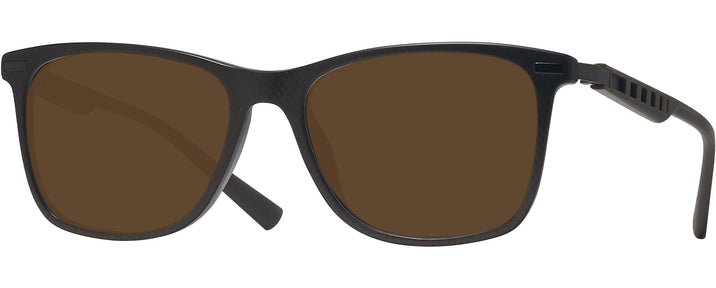 Square Brown Lamborghini 309S Progressive Reading Sunglasses View #1