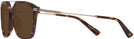 Square Havana/silver Lamborghini 905S Progressive Reading Sunglasses View #3