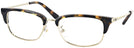 ClubMaster Dark Tortoise Tory Burch 1063 Single Vision Full Frame View #1