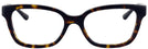 Square Dark Tortoise Tory Burch 2084 Single Vision Full Frame View #2