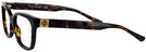 Square Dark Tortoise Tory Burch 2084 Single Vision Full Frame View #3