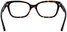 Square Dark Tortoise Tory Burch 2084 Single Vision Full Frame View #4