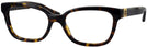 Square Dark Tortoise Tory Burch 2084 Single Vision Full Frame View #1