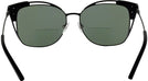 Square Matte Black Tory Burch 6049 Bifocal Reading Sunglasses View #4