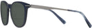 Round Matte Navy Tumi 010 Bifocal Reading Sunglasses View #3