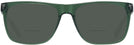 Square Green Tumi 014 Bifocal Reading Sunglasses View #2