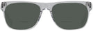 Square Grey Tumi 014 Bifocal Reading Sunglasses View #2