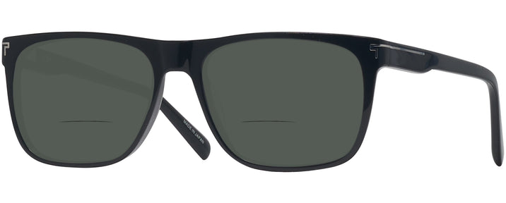 Square Black Tumi 014 Bifocal Reading Sunglasses View #1