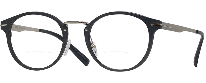 Round Matte Black Tumi 025 Bifocal View #1