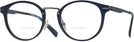 Round Matte Navy Tumi 025 Bifocal View #1