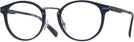 Round Matte Navy Tumi 025 Single Vision Full Frame View #1