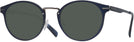 Round Matte Navy Tumi 025 Progressive No Line Reading Sunglasses View #1
