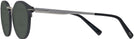 Round Matte Black Tumi 025 Bifocal Reading Sunglasses View #3