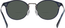 Round Matte Navy Tumi 025 Bifocal Reading Sunglasses View #4