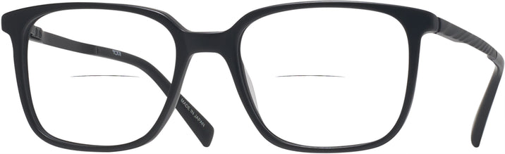 Rectangle Matte Black Tumi 519 Bifocal View #1
