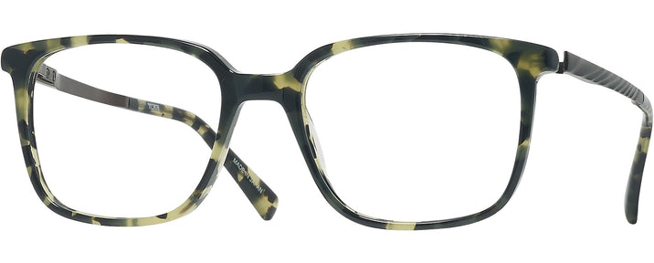 Rectangle Green Havana Tumi 519 Single Vision Full Frame View #1
