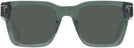 Square Transparent Sage Tumi 528 Progressive No-Line Reading Sunglasses View #2