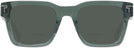 Square Transparent Sage Tumi 528 Bifocal Reading Sunglasses View #2