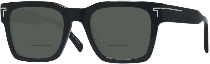 Square Black Tumi 528 Bifocal Reading Sunglasses View #1