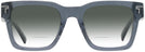 Square Transparent Navy Tumi 528 w/ Gradient Bifocal Reading Sunglasses View #2