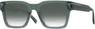 Square Transparent Sage Tumi 528 w/ Gradient Bifocal Reading Sunglasses View #1