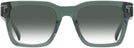 Square Transparent Sage Tumi 528 w/ Gradient Progressive No-Line Reading Sunglasses View #2