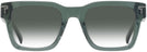 Square Transparent Sage Tumi 528 w/ Gradient Progressive Reading Sunglasses View #2