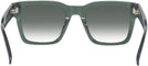 Square Transparent Sage Tumi 528 w/ Gradient Progressive No-Line Reading Sunglasses View #4