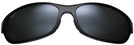 Rectangle Black / Grey Lens Maui Jim Twin Falls 417 View #2