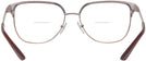 Square Rose Gold/Bordeaux Tory Burch 1066 Bifocal View #4