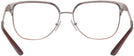 Square Rose Gold/Bordeaux Tory Burch 1066 Single Vision Full Frame View #4