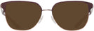 Square Rose Gold/Bordeaux Tory Burch 1066 Progressive Reading Sunglasses View #2