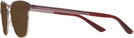 Square Rose Gold/Bordeaux Tory Burch 1066 Progressive Reading Sunglasses View #3