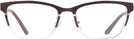 Rectangle,Cat Eye Bordeaux/shiny Gold Tory Burch 1069 Single Vision Full Frame View #2