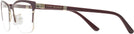 Rectangle,Cat Eye Bordeaux/shiny Gold Tory Burch 1069 Single Vision Full Frame View #3