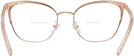 Square Shiny Rose Gold/blush Tory Burch 1076 Bifocal View #4