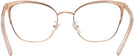 Square Shiny Rose Gold/blush Tory Burch 1076 Progressive No-Lines View #4