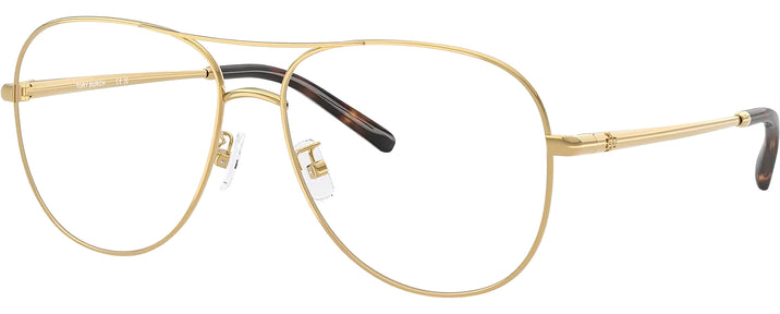 Aviator Gold Tory Burch 1091 Single Vision Full Frame View #1