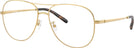 Aviator Gold Tory Burch 1091 Single Vision Full Frame View #1