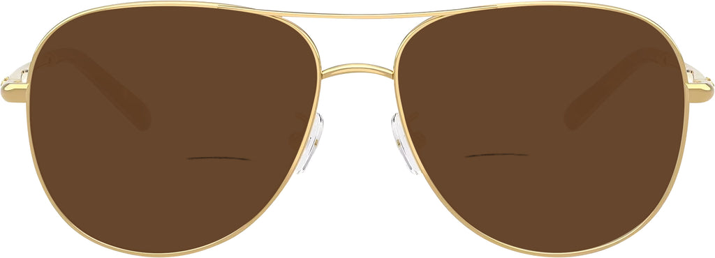 Gold Tory Burch 1091 Bifocal Reading Sunglasses